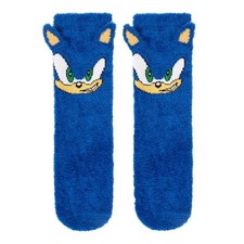 Sonic The Hedgehog Kids Fluffy Socks 9-12 Boys Slipper Socks Stocking Filler