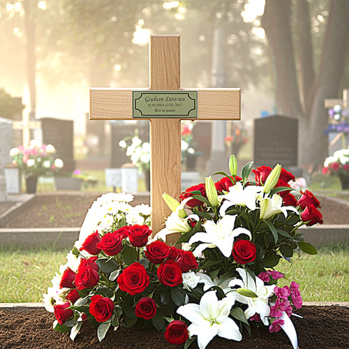 Remembrance cross personalised - remembrance,