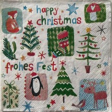 2 x Cocktail paper napkins for