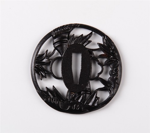Iron tsuba hand - hand, for