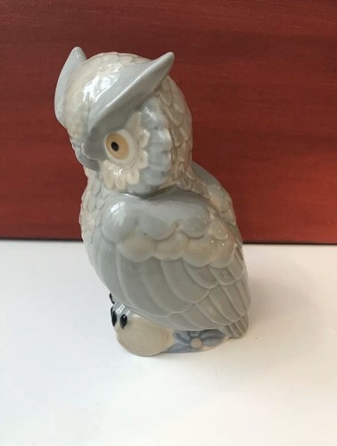 Porcelain owl made spain - porcelain,