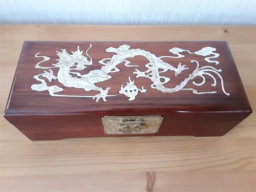 Vintage oriental wooden - vintage,