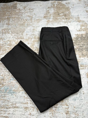 Mens black pinstripe suit - black,