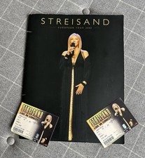 Barbra Streisand European Tour 2007 Concert Program Book & 2 London Ticket Stubs
