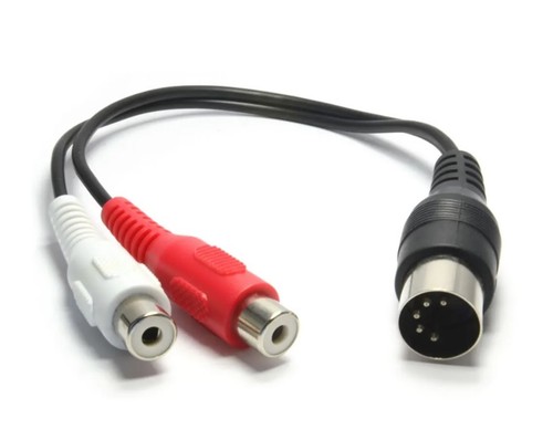 Pin din male plug to - din,