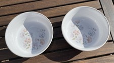 2 Denby ‘Dauphine’ Desert Bowls With Flowers