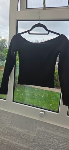 Atmosphere black ribbed off - ribbed,