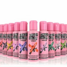Crazy Color Semi-Permanent Conditioning Hair Dye Colour Cream  All Colours