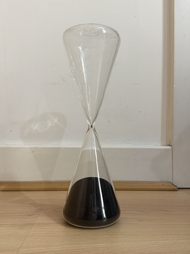 Clear glass hourglass sand - hourglass,