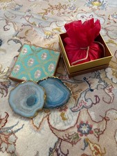 Unique, x2 Teal Agate 24ct