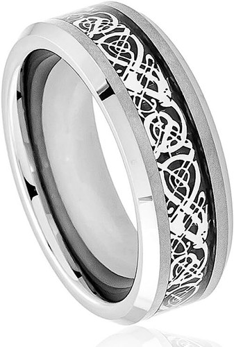 8mm tungsten carbide celtic - 8mm,