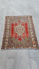 Antique Turkish Carpet Rug Oriental Dyed Color Rug Handmade Oushak Wool Rug