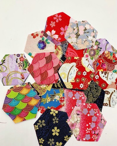 Pre cut fabric hexagons - fabric,