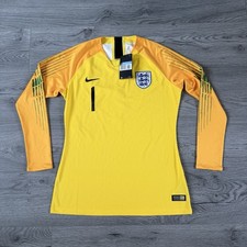England Lionesses Nike Player Issue 2018 Goalkeeper Shirt Yellow #1 Medium BNWT 