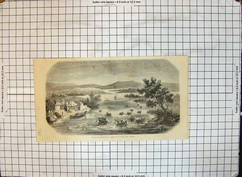 Original old antique print - original,