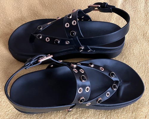 Ladies black sandals buckle - ladies,