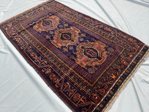 4x6 afghan hand - afghan, knotted