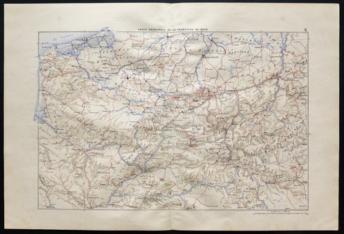 1880 antique map of - map,