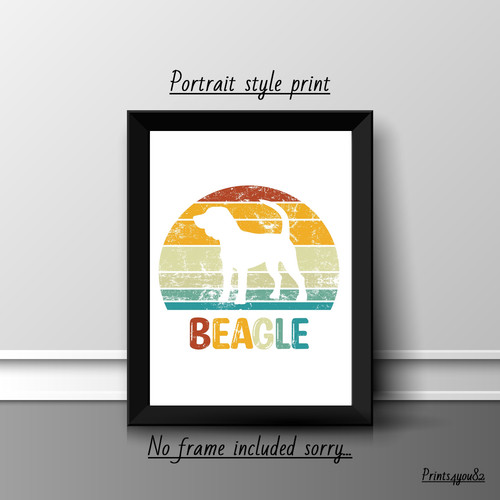 Beagle dog pet print - pet, a4