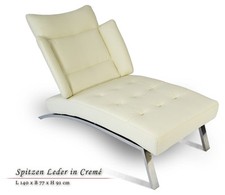 Leather daybed chaise - leather,