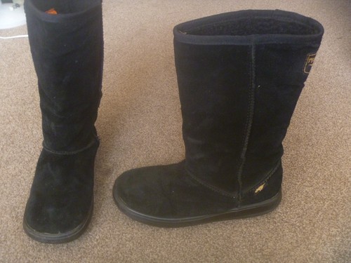 Rocket dog black suede ladies - dog,