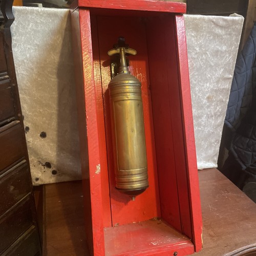 Vintage brass fire - brass,