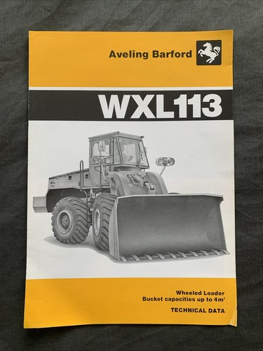 Aveling barford wxl113 - aveling,
