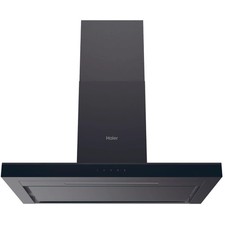 Haier HATS9CBS4B 90cm T-shaped Wall Mounted Chimney Cooker Hood - Black Finish