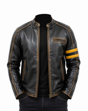 Men's Motorcycle Biker Leather