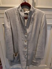 Ladies Maska Sage Green Nehru Style Jacket Size 14