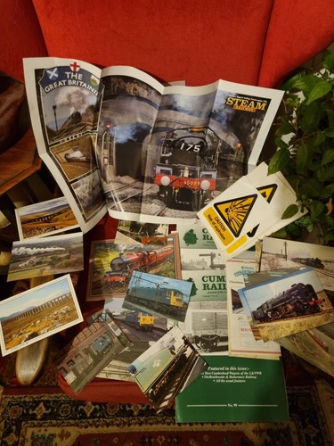 Railwayana postcards mags - railwayana,