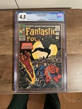 FANTASTIC FOUR #52 CGC 4.5 WHITE PAGES 1ST BLACK PANTHER 1966 STAN LEE JACK KIRB