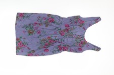 Jack Wills Women’s Purple Floral Skater Dress UK 8 Cotton Sleeveless