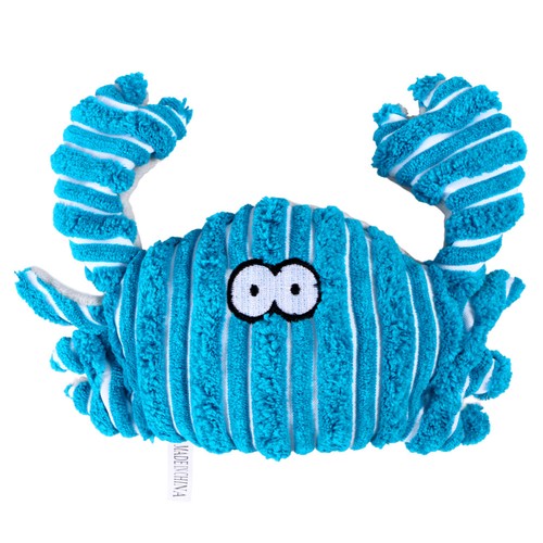 Reusable blue plush crab - crab, dog