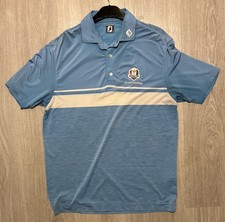 Men's Ryder Cup 2018 Golf Polo Shirt Blue XL Le Golf National France