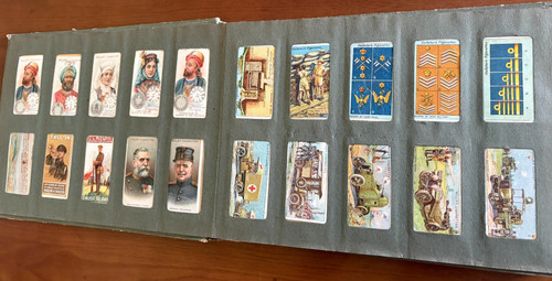 Cigarette card album - card,