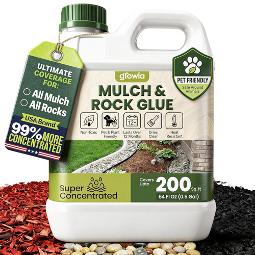Mulch and rock - mulch,