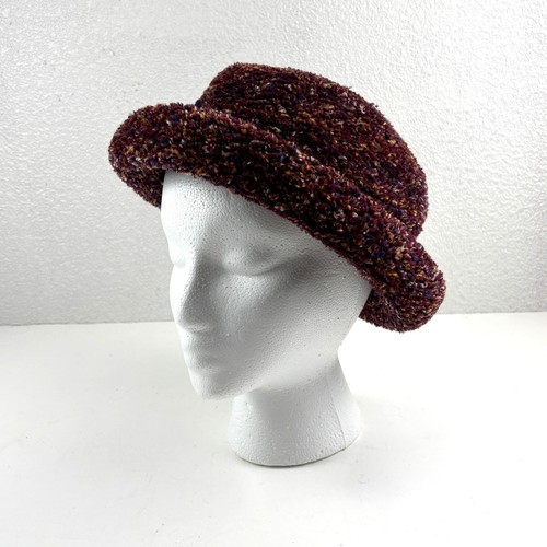Cloche hat women burgundy - hat,