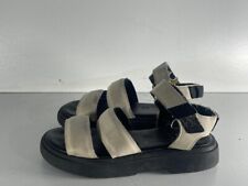 Zara Unisex Kids Size 11/29 Used Beige Hook & Look Casual Sandals  -E12
