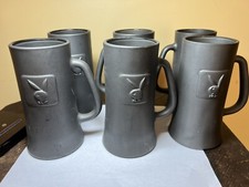 Set of 6 Vintage Glass Playboy