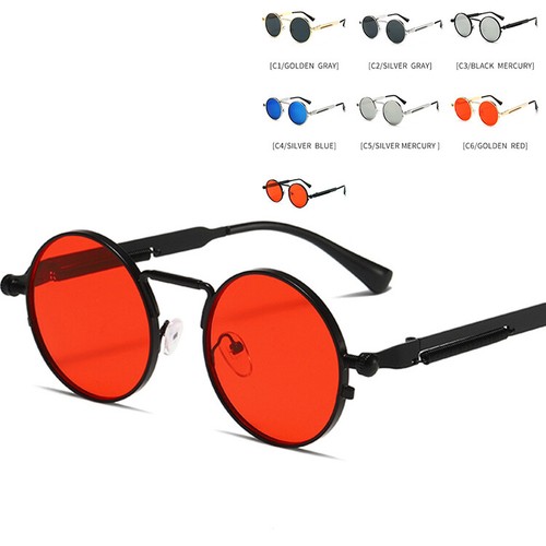 Round steampunk sunglasses men - round,
