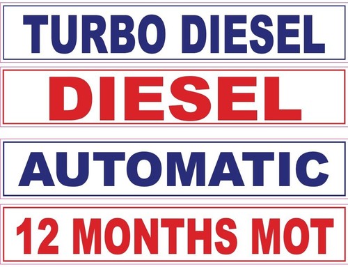 Car sales visual signs - car,