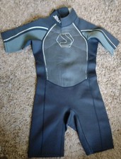 Adult Wetsuit Size M/L  Short Sleeve Black And Grey
