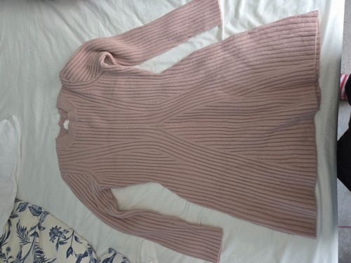 Heavy knitted shell - h&m, pink