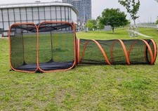 Pet Cat and Dog Tunnel Tent Foldable Pet Tent Outdoor Pop Up Pet Playpen Cage 