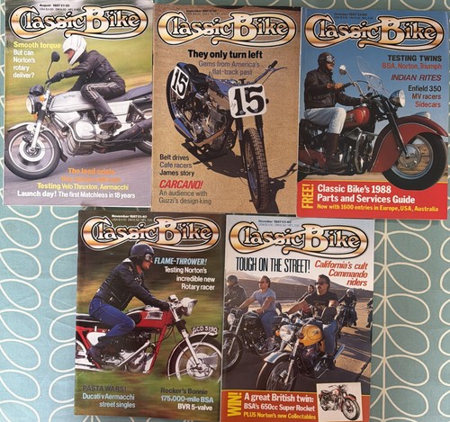Classic bike magazine - 5x, 1987