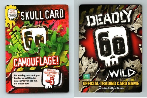 Camouflage skull card 138 - -, #138