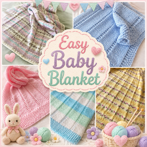 Knitting pattern easy - pattern, baby