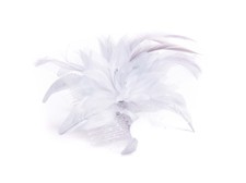 Flower Feather Comb Fascinator
