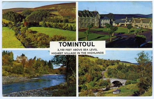 Tomintoul postcard - tomintoul,